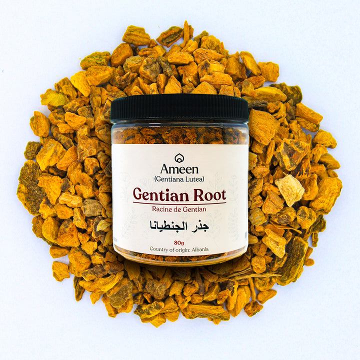 bitterwort, bitter root, gall weed, bachaka, gemtoame, tarnics, kouched, kaf el arnab, جذر الجنتيانا, Gentian Root, Gentiana lutea, Bitter Root, Yellow Gentian, Bitterwort, Great Yellow Gentian, Gall Weed, Stemless Gentian, Gentiana radix, Gentiane Jaune, Gentianae Radix, Gentianae Radix Lutea, Gentianae Radix Major, Gentianae Radix Minor, Gentianella alba, Gentianella amarella, Gentianella aspera, Gentianella autumnalis, Gentianella campestris, Gentianella ciliata, Gentianella croatica, Gentianel
