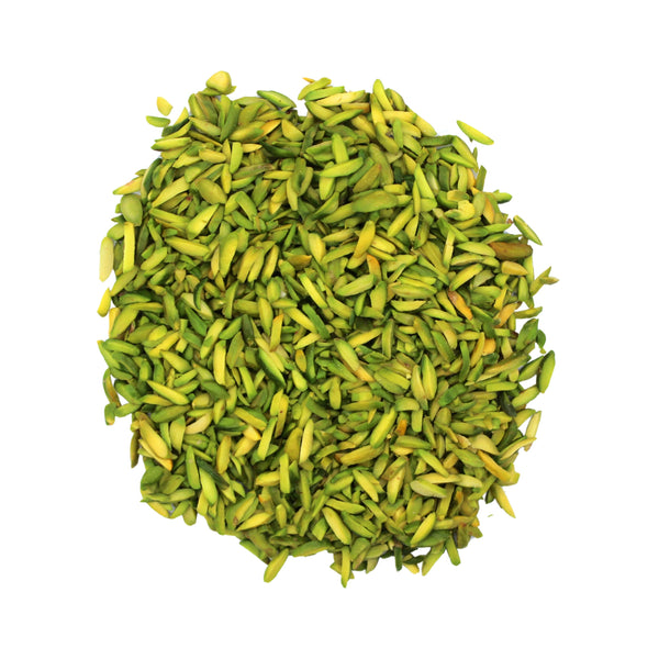 Botanical Name: Pistacia vera
Common Names: Slivered Pistachio, Pistachio Slivers, Pistachio Slices, Shaved Pistachios
Global Names:
Persian: خلال پسته
Arabic: فستق مقطع
Hindi/Urdu: پستہ کٹا ہوا / कटा हुआ पिस्ता
Turkish: Dilimlenmiş Antep Fıstığı
French: Pistaches Émincées
Chinese: 切片开心果 (Qiēpiàn kāixīn guǒ)
Spanish: Pistacho en láminas
Russian: Фисташки ломтиками Botanical Name: Pistacia vera
Common Names: Slivered Pistachio, Pistachio Slivers, Pistachio Slices, Shaved Pistachios
Global Names:
Persian: خلال پسته
Arabic: فستق مقطع
Hindi/Urdu: پستہ کٹا ہوا / कटा हुआ पिस्ता
Turkish: Dilimlenmiş Antep Fıstığı
French: Pistaches Émincées
Chinese: 切片开心果 (Qiēpiàn kāixīn guǒ)
Spanish: Pistacho en láminas
Russian: Фисташки ломтиками