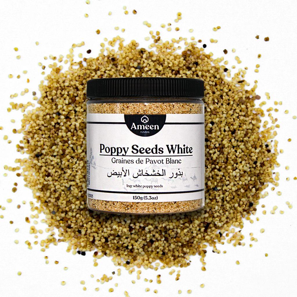 white poppyseeds, hulled and chopped