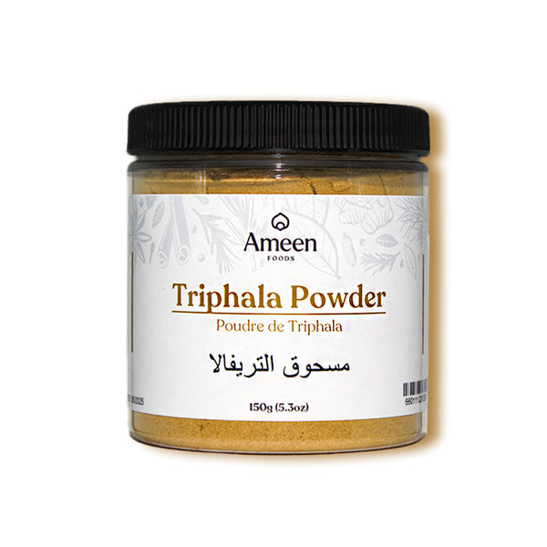 Ingredients:
Amla (Emblica officinalis)
Haritaki (Terminalia chebula)
Bibhitaki (Terminalia bellirica)
Common Names:
English: Triphala Powder, Three-Fruit Blend
Sanskrit: Triphala Churna, Tridoshic Rasayana
Other: Triphala Choornam, Triphala Rasayanam, Triphala Guggulu, Triphala Kashaya, Triphala Avaleha, Triphala Lehya, Triphala Tablet, Triphala Capsule Ingredients:
Amla (Emblica officinalis)
Haritaki (Terminalia chebula)
Bibhitaki (Terminalia bellirica)
Common Names:
English: Triphala Powder, Three-Fruit Blend
Sanskrit: Triphala Churna, Tridoshic Rasayana
Other: Triphala Choornam, Triphala Rasayanam, Triphala Guggulu, Triphala Kashaya, Triphala Avaleha, Triphala Lehya, Triphala Tablet, Triphala Capsule