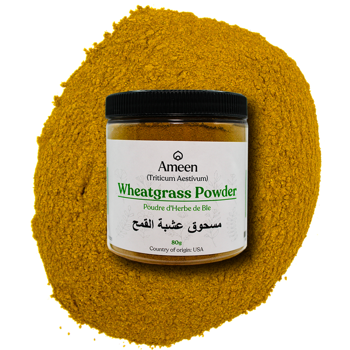 Botanical Name: Triticum aestivum
Common Names:
English: Wheatgrass Powder, Green Wheat Powder
Hindi: गेहूं घास पाउडर (Gehu Ghas Powder)
Arabic: عشبة القمح المطحونة (Ashbat Al-Qamh Al-Mat'houna)
Other Names: Young Wheat Shoots Powder, Green Grass Powder, Agropyron Powder