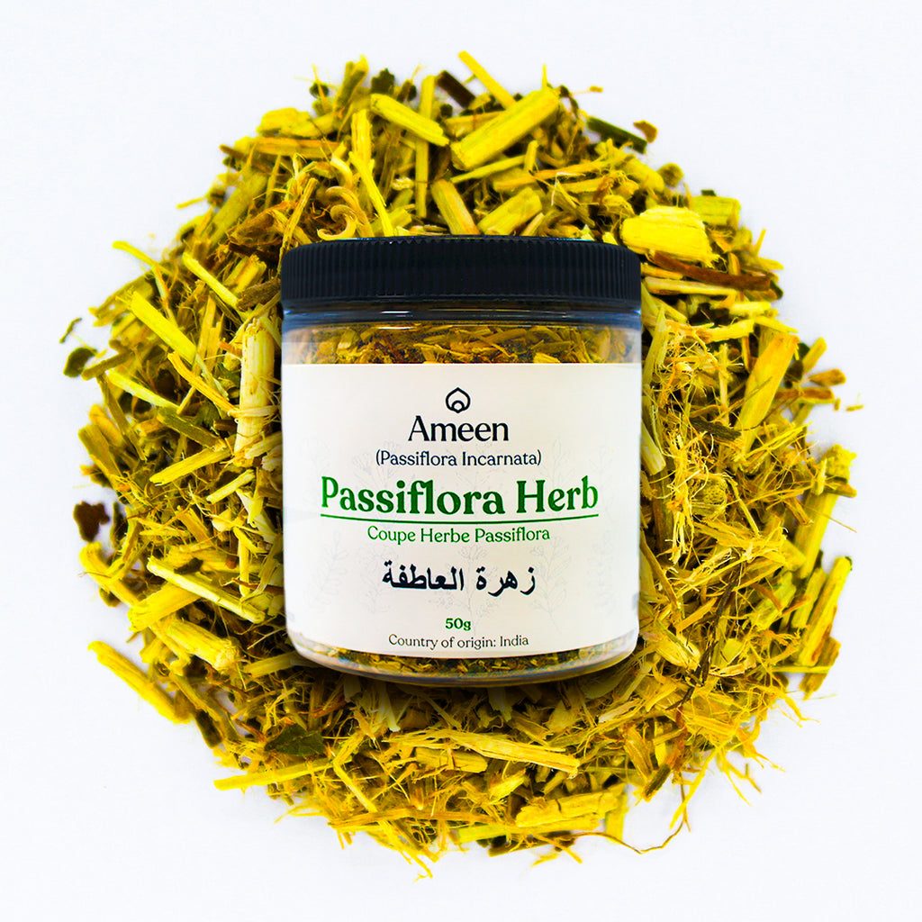 Passiflora Herb, Botanical Name:&nbsp;Passiflora incarnata

Also known as:&nbsp;purple passionflower,&nbsp;maypop, passionflower, maypop, apricot vine, maracuja, granadilla, passion vine