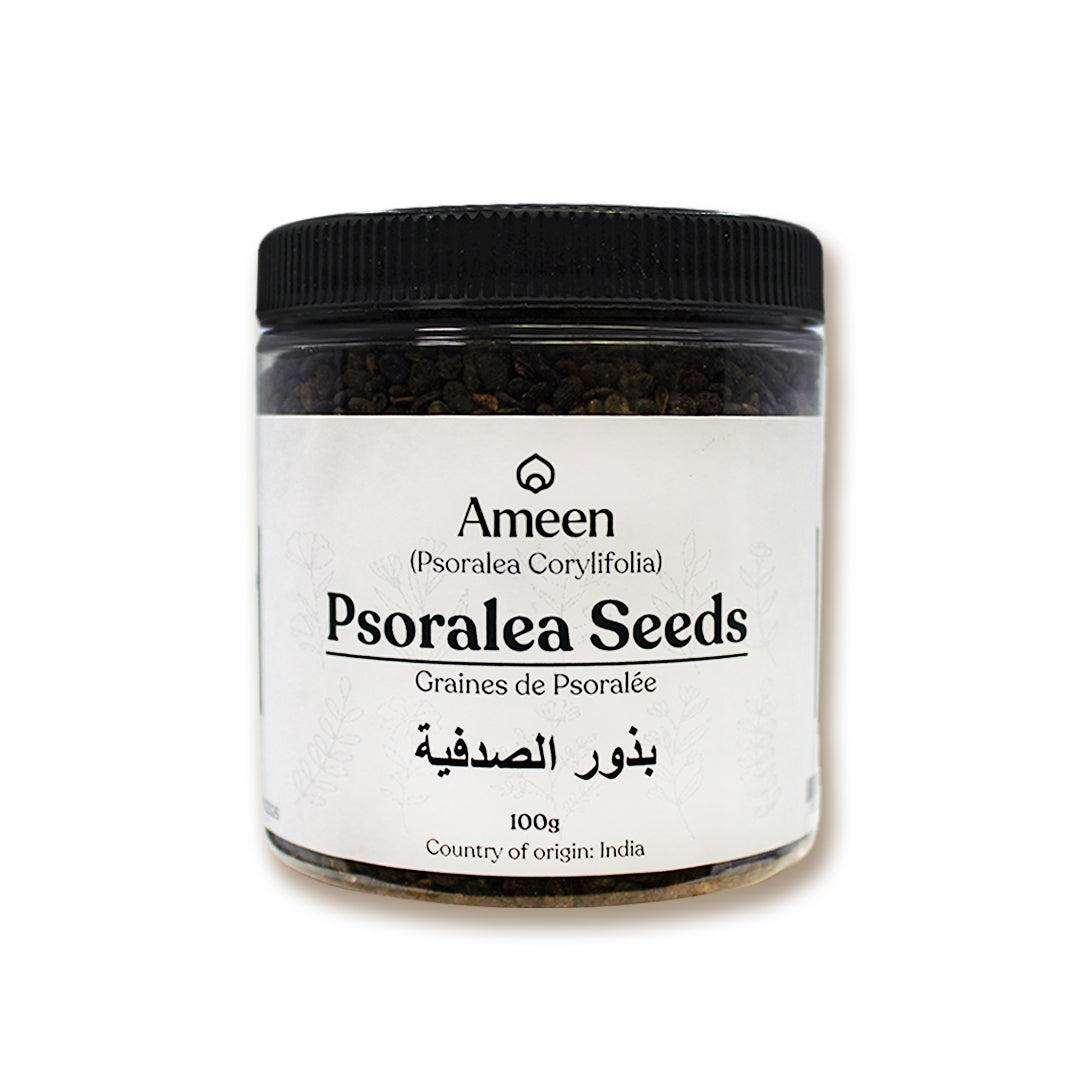 Psoralea Seeds, Botanical Name: Psoralea corylifolia
Common Names: Bakuchi, Babchi, Purple Fleabane, Ravoli, Ku-tzu, Cot-chu, Habchu, Somavalli, Kushtanashini, Pakkal Kottai, Bu Gu Zhi, Bakuchiol Seeds.