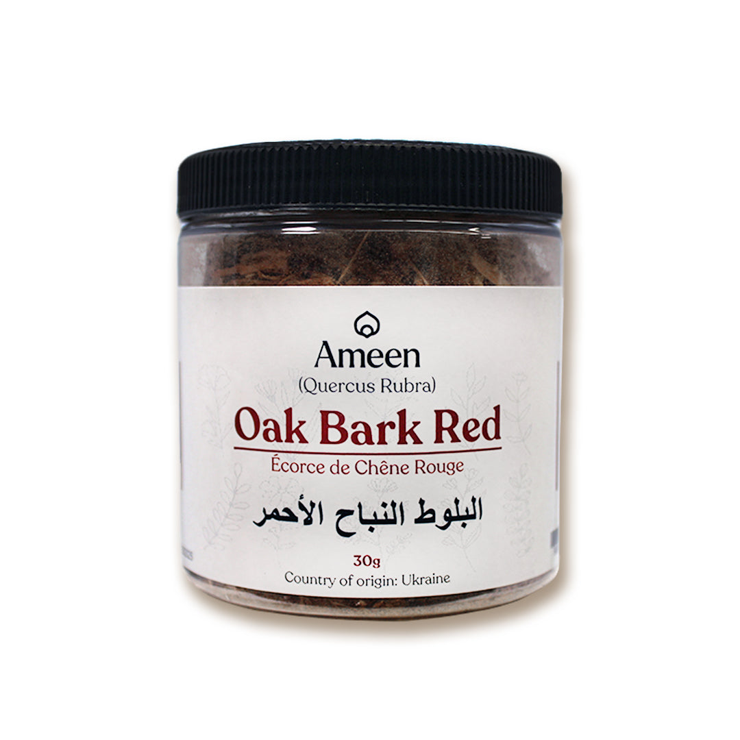 Botanical Name: Quercus rubra
Common Names: Red Oak Bark, Northern Red Oak Bark, English Oak, Tanner’s Oak, Champion Oak Bark, Pin Oak Bark, Black Oak Bark, Spanish Oak Bark, Eastern Red Oak Bark, Shingle Oak Bark, Southern Red Oak Bark, Scarlet Oak Bark, Quercus borealis, Quercus rubra borealis, Quercus rubra ellipsoidalis