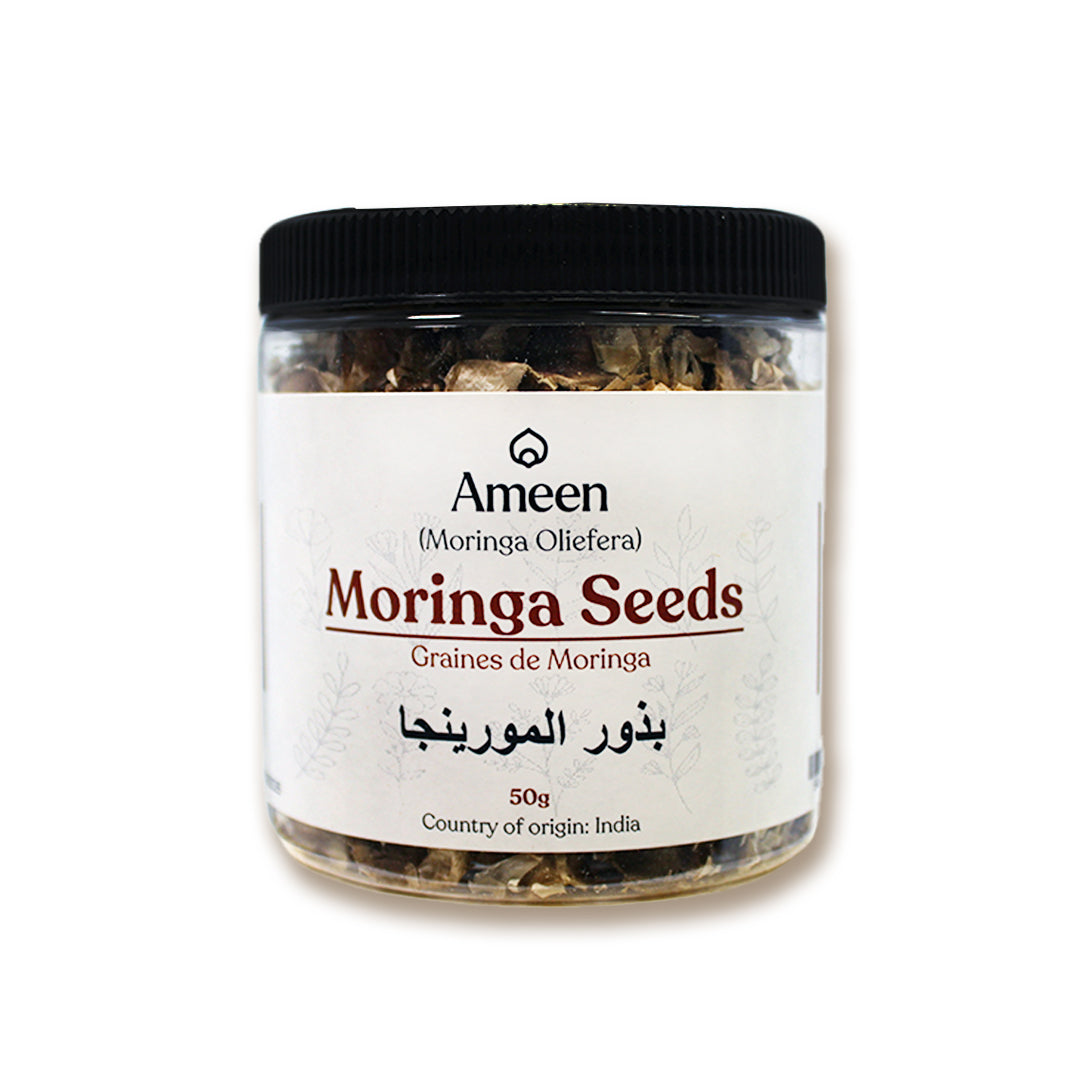 Botanical Name: Moringa oleifera
Common Names:
Regional Names: Drumstick Seeds, Sahijan Seeds, Malunggay Seeds, Sajna Seeds, Murunga Seeds, Munagaku Seeds, Shevaga Seeds, Sigru Seeds, Kamungay Seeds, Marango Seeds
Descriptive Names: Ben Oil Tree Seeds, Horseradish Tree Seeds, Clarifier Seeds, West Indian Ben Seeds, Benzolive Seeds