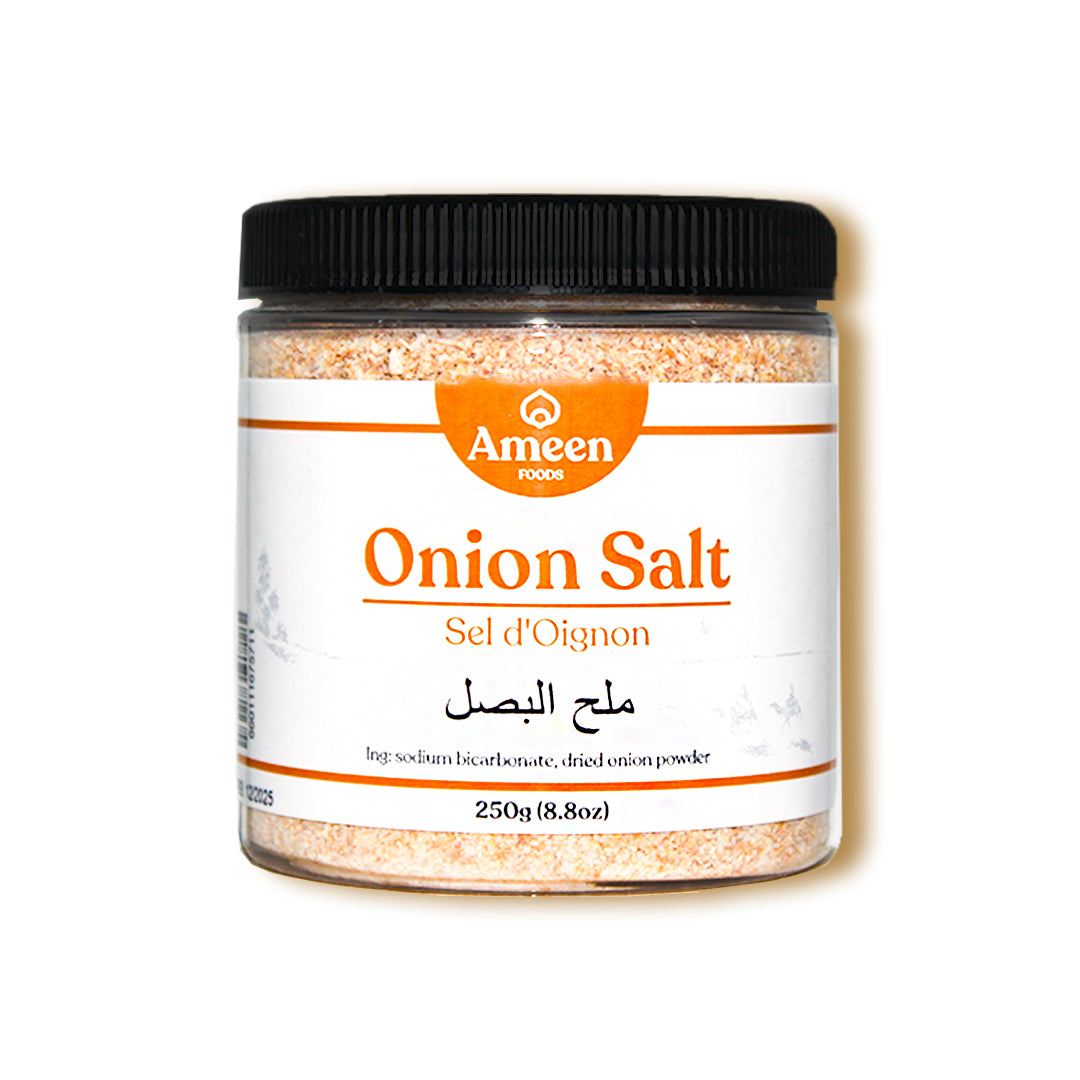 Onion Salt, Flavored Salt, Savory Onion Seasoning, Sale alla Cipolla, Sel à l'Oignon, Zwiebelsalz, Cebolla Sal, 洋葱盐, بصل ملح