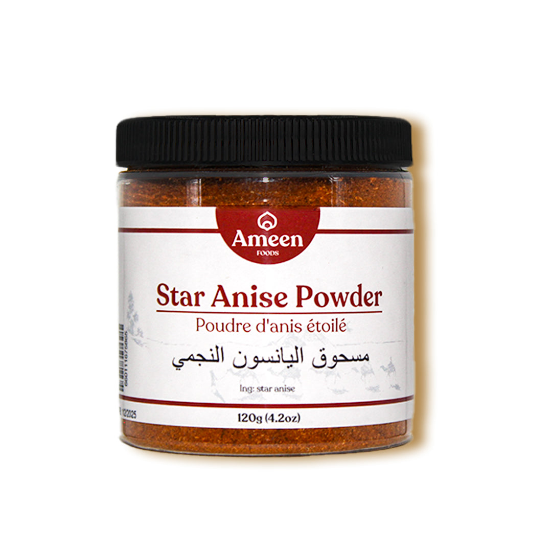 Star Anise Powder, Ground Star Anise, Chinese Star Anise Powder, Badian Powder, Anise Estrellado en Polvo, Gemahlener Sternanis, Polvere di Anice Stellato, Poudre d'Étoile d'Anis, アニス星の粉, مسحوق نجمة اليانسون