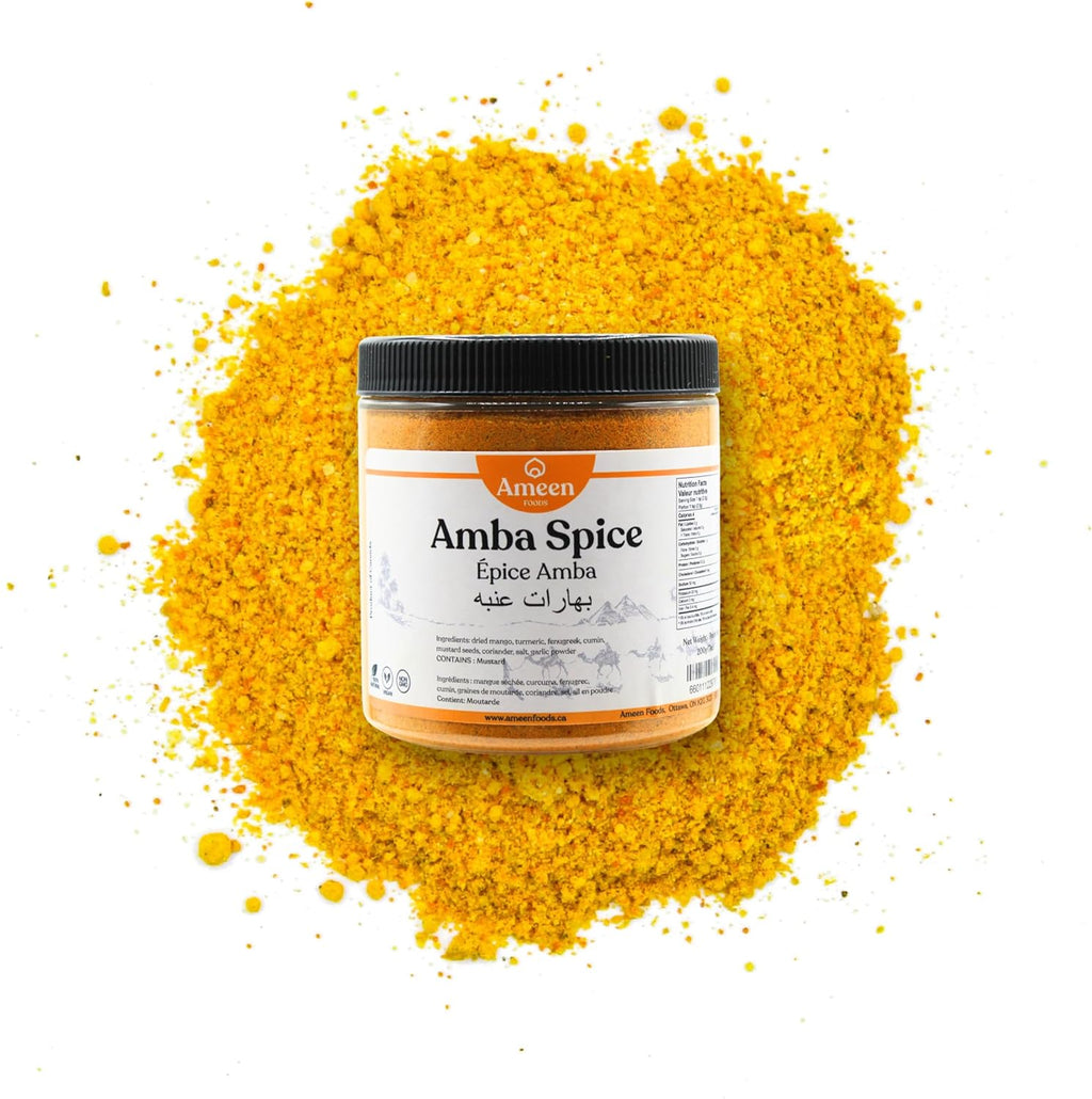 Also known as: anba,&nbsp;أمبا سبايس ,&nbsp;عنبة&nbsp;, עמבה,&nbsp;Mango pickle, Amba pickles, Amba sauce, Amba chutney, Middle Eastern mango pickle, Pickled mango condiment, Sour mango pickle