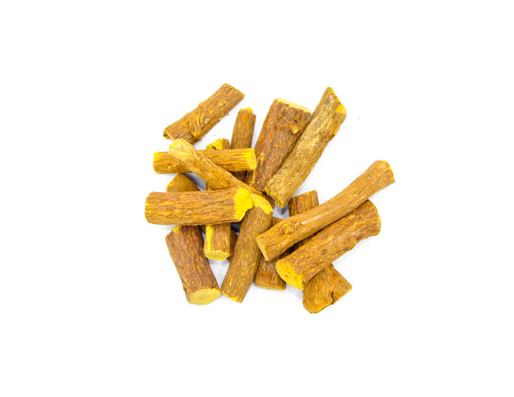 Licorice Root Sticks, Sweet wood, alcacuz, Chinese licorice, gan cao, gan zao, Glycyrrhiza glabra, lakritze, Lakritzenwurzel, orozuz, regliz, Russian licorice, Spanish licorice, sweet root, yashtimadhu, and yo jyo hen shi ko, licorice root, mulathi, mulethi, muleti, Liquorice