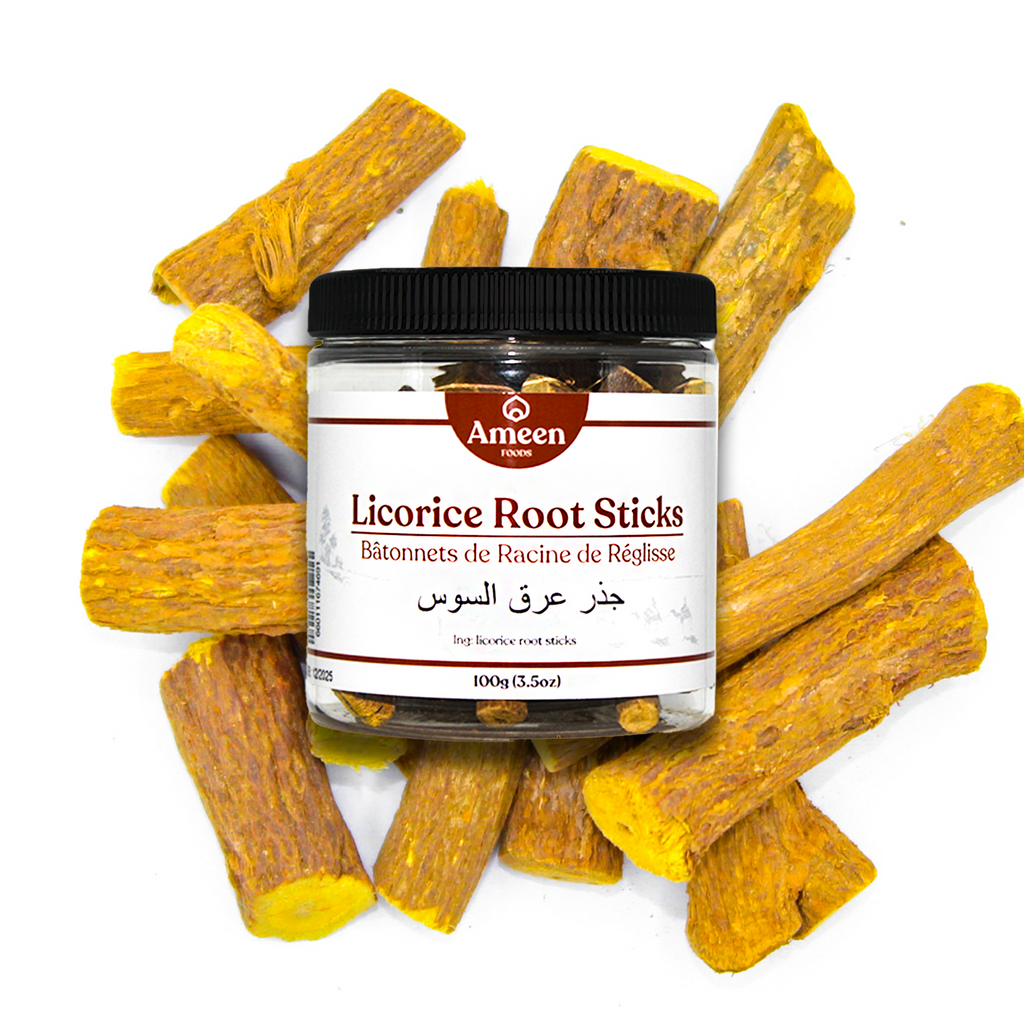 Botanical Name: Glycyrrhiza glabra
Common Names: Sweet Wood, Alcacuz, Chinese Licorice, Gan Cao, Gan Zao, Lakritze, Lakritzenwurzel, Orozuz, Regliz, Russian Licorice, Spanish Licorice, Sweet Root, Yashtimadhu, Yo Jyo Hen Shi Ko, Licorice Root, Mulathi, Mulethi, Muleti, Liquorice