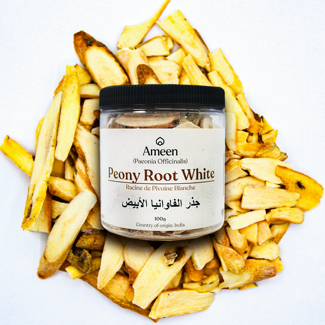 Peony Root White, Botanical Name: Paeonia officinalis
Common Names: White Peony Root, Bai Shao, Ood Saleeb, Bai Moutan, 白牡丹根, Bai Shao Yao, Paeonia lactiflora, Chinese Peony Root, Radix Paeoniae Alba, Moutan Cortex, Cortex Moutan