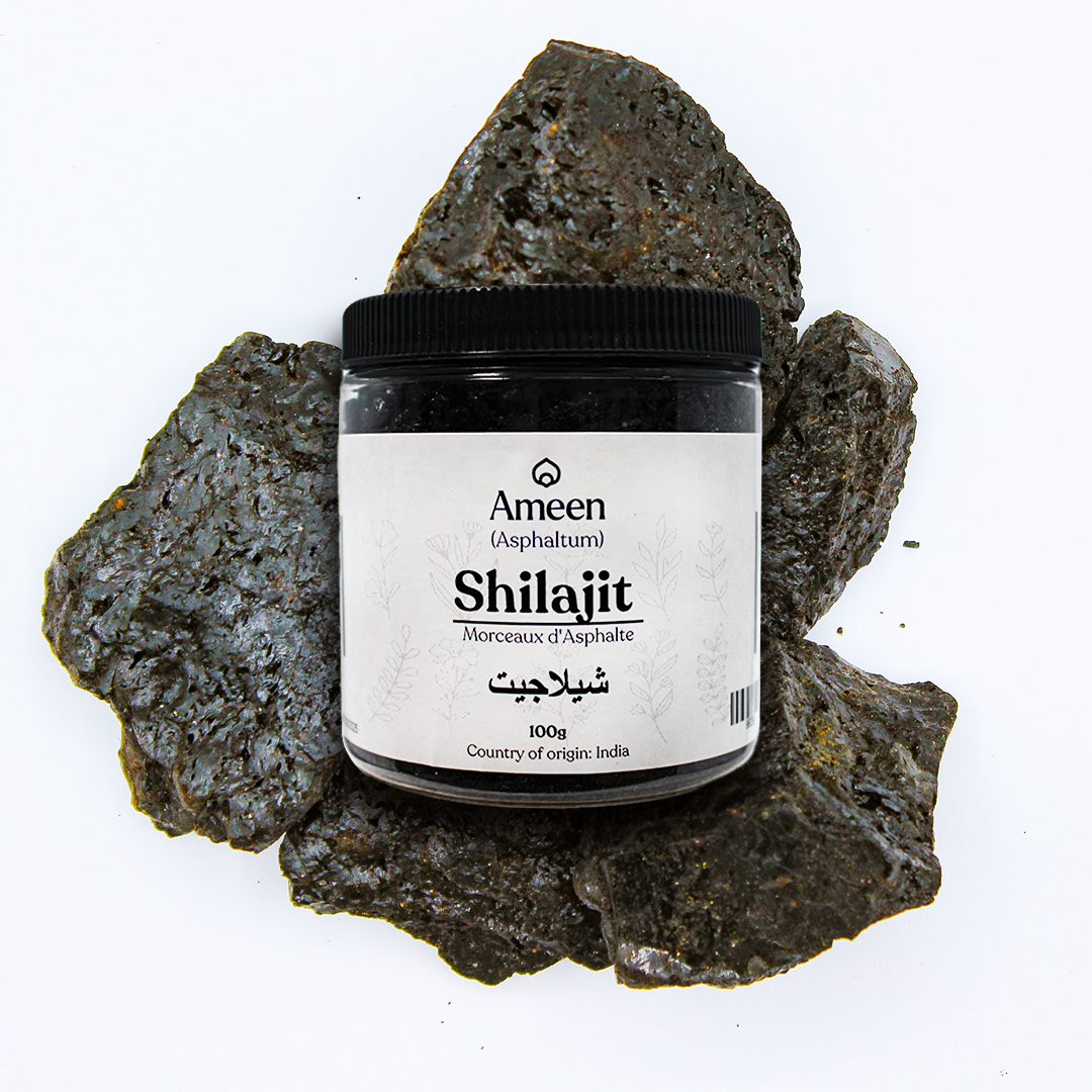 Botanical Name: Asphaltum
Common Names:

English: Mineral Pitch, Shilajit
Hindi: शिलाजीत (Shilajit)
Persian: دارو بی (Darobi)
Russian: Мумие (Mumiyo)
Tibetan: བྲག་གཞུང་ (Brag Zhun)
Other: Moomiyo, Salajeet, Shilajatu, Shargai, Barahshin, Chao-tong, Girji