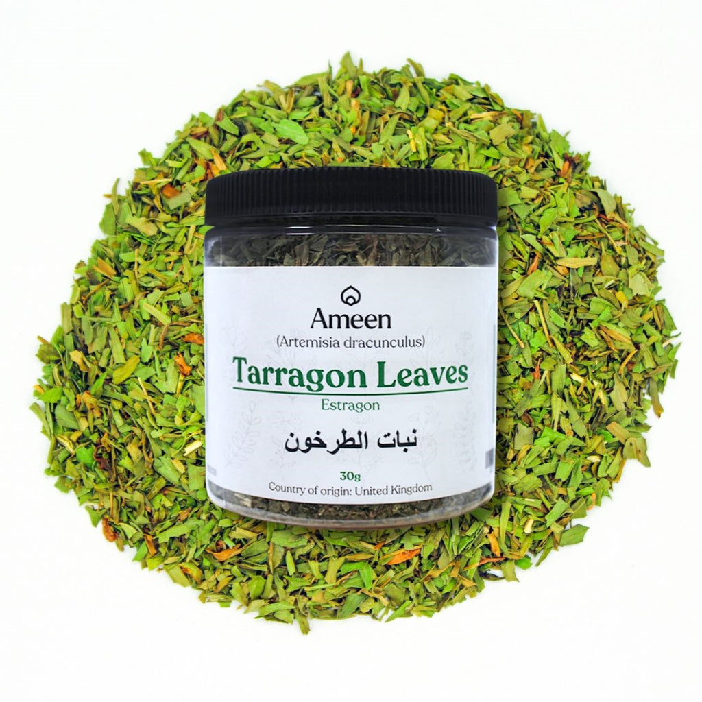 Botanical Name: Artemisia dracunculus
Common Names:

English: Tarragon, French Tarragon, Estragon
French: Estragon
Spanish: Estragón
German: Estragonkraut
Russian: Тархун (Tarkhun)
Arabic: الطرخون (Al-Tarkhoun)
Other Names: Dragon Herb, Green Tarragon, Wild Tarragon