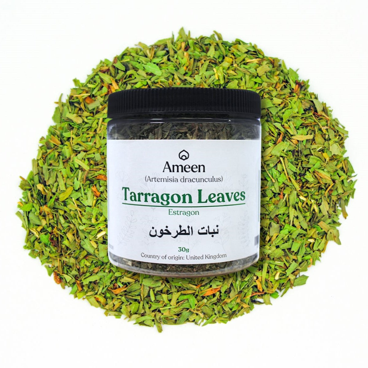 Botanical Name: Artemisia dracunculus
Common Names:

English: Tarragon, French Tarragon, Estragon
French: Estragon
Spanish: Estragón
German: Estragonkraut
Russian: Тархун (Tarkhun)
Arabic: الطرخون (Al-Tarkhoun)
Other Names: Dragon Herb, Green Tarragon, Wild Tarragon