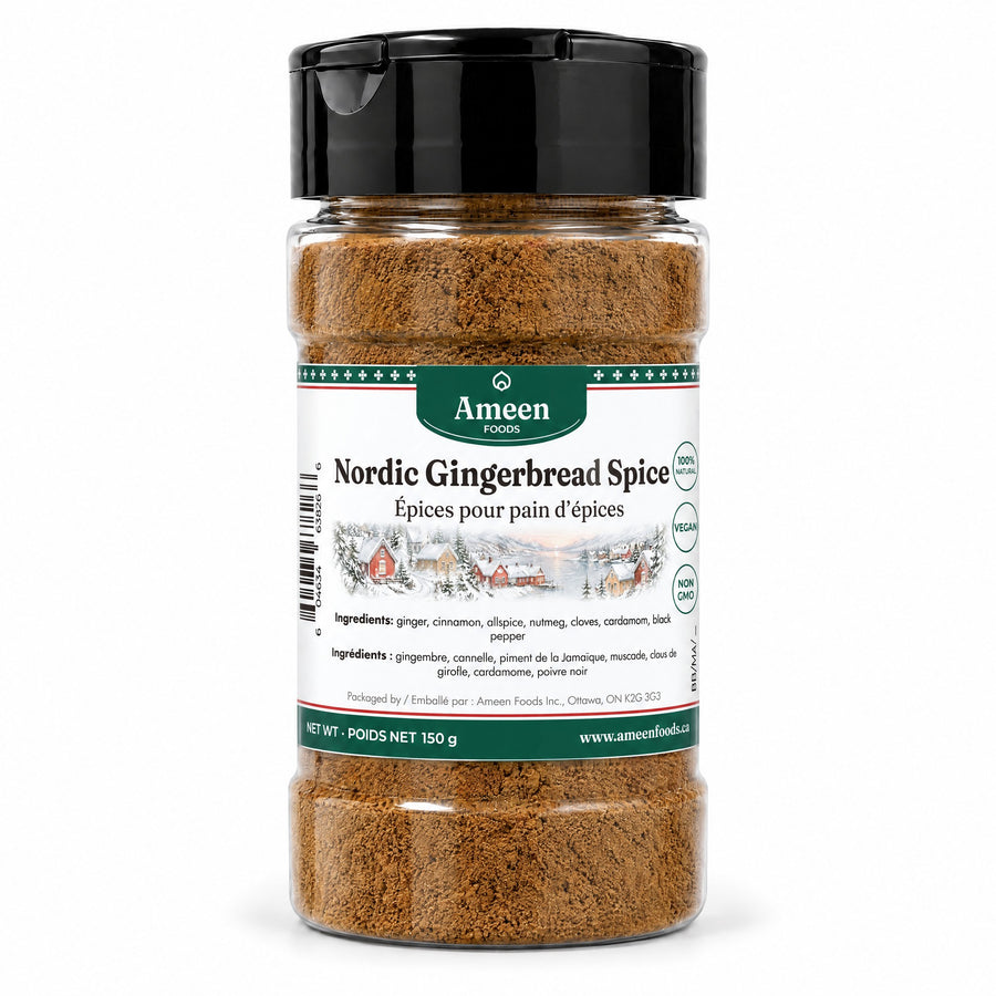 Ameen Nordic Gingerbread Spice in a 150g shaker jar