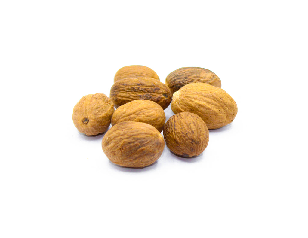 Nutmeg, Noix de Muscade, Jaiphal, Muskatnuss, Noix de Muscade, Nuez Moscada, Noce Moscata, ジャイフル, جوزة الطيب