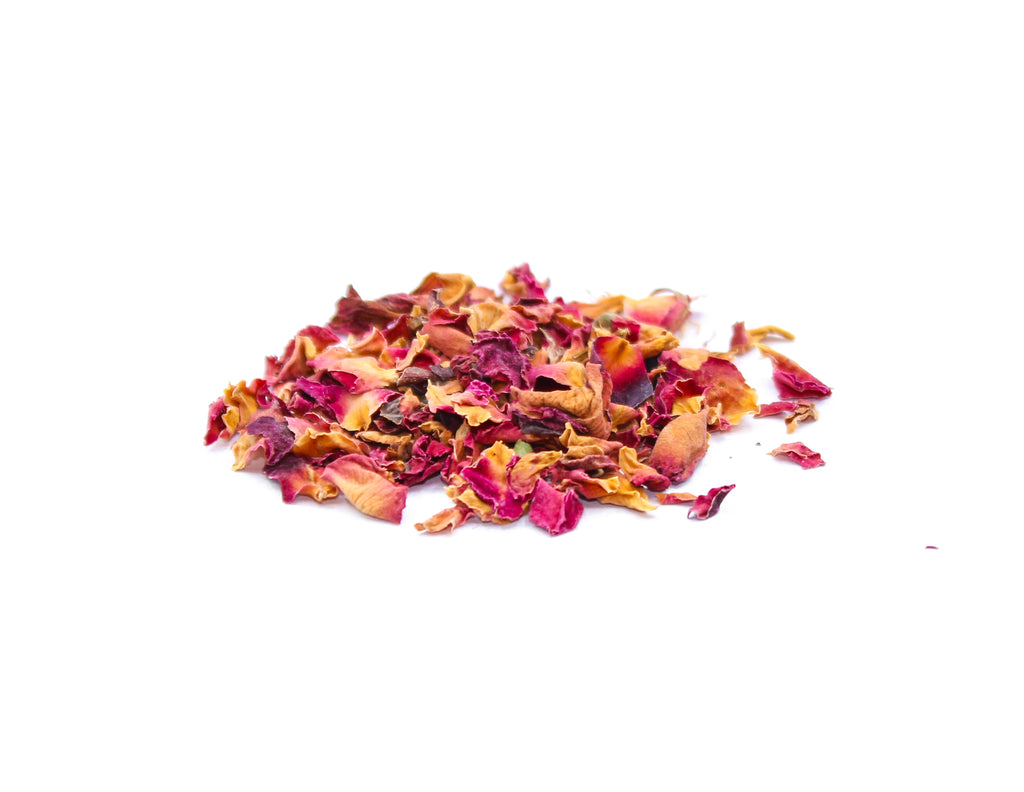 Botanical Name: Rosa
Common Names: Dried Rose Petals, Rosenblätter, Pétales de Rose, Pétalos de Rosa
Global Names:
Arabic: بتلات الورد
French: Pétales de Rose
Japanese: ローズペタル