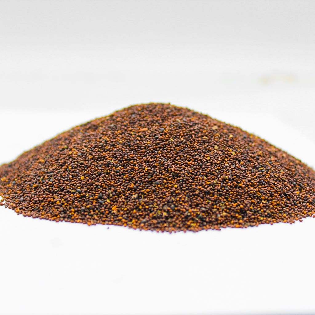 Botanical Name: Ocimum sanctum

Common Names:

English: Tulsi Seeds, Holy Basil Seeds, Indian Basil Seeds, Sweet Basil Seeds
Hindi: तुलसी बीज (Tulsi Beej)
Thai: เมล็ดแมงลัก (Tukmaria Seeds)
Arabic: ريحان مقدس (Rayhan Muqaddas)
Chinese: 圣罗勒种子 (Shèng luólè zhǒngzi)
French: Graines de Basilic Sacré
Spanish: Semillas de Albahaca Sagrada